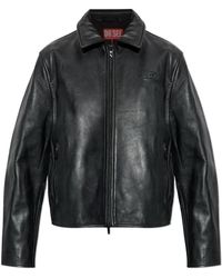 DIESEL - L-Amar-Fem-S2 Leren Jas - Lyst