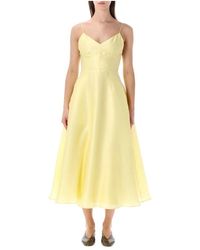 Alberta Ferretti - Silk Organza Dress - Lyst