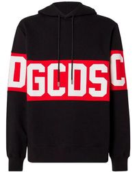 Gcds - Hoodies & Sweatvesten ,Zwart ,Katoen Sweatshirt Met Print - Lyst