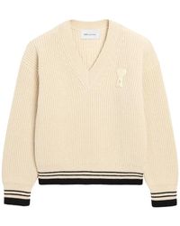 Ami Paris - V-Neck Knitwear - Lyst