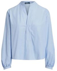 Polo Ralph Lauren - Classica blusa in popeline di cotone - Lyst
