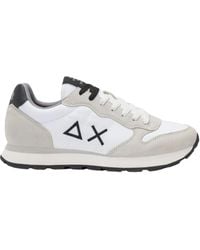 Sun 68 - Sneakers Aus Nylon Und Wildleder Mit Gesticktem Logo - Lyst