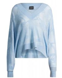 BOSS - V-Neck Knitwear - Lyst