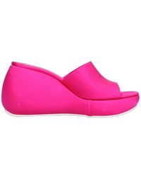 Casadei - Schoenen ,Roze ,Leer Mules Zeppa - Lyst