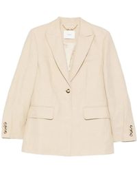 JOSEPH - Jassen ,Linnen Single-Breasted Linnen Blazer - Lyst