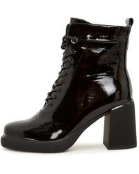 CESARE GASPARI - Leder high heel stiefeletten - Lyst