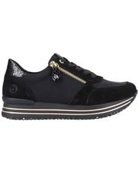 Remonte - Schwarze casual geschlossene sneakers - Lyst