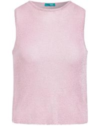 Tooche - Glitter Mouwloze Top Voor - Lyst