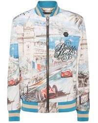 Philipp Plein - Satijnen Bomberjack Monaco Cote D'Azur - Lyst