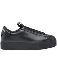 DSquared² - Schoenen ,Zwart ,Leer Evolution Tape Logo Sneakers - Lyst