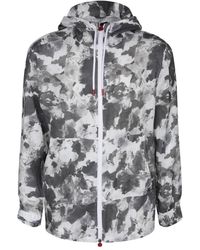 Kiton - Jassen ,Veelkleurig ,Linnen Wit Linnen Sweatshirt - Lyst
