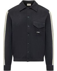 Autry - Gebreid Viscose Overhemdjasje - Lyst