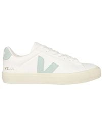 Veja - Campo Chromefree Leather Extra White Matcha Entrenadores - Lyst
