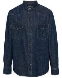 Jacob Cohen - Overhemden ,Blauw ,Denim Denim Western Shirt - Lyst
