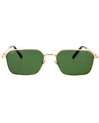Police - Sonnenbrille im geometrischen stil mit grünen gläsern - Lyst