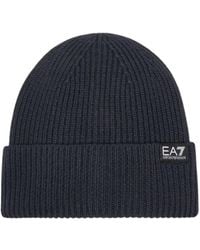 EA7 - Ribbed Beanie - Lyst
