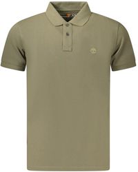Timberland - Tops ,Groen ,Katoen Polo Shirt Met Korte Mouwen - Lyst