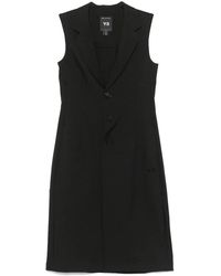 Y-3 - Chaleco Negro Con Botones Y Cremallera Con Bolsillos, Mujer, Talla - Lyst