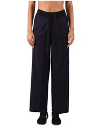 Elisabetta Franchi - Wide Trousers - Lyst