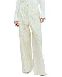 Song For The Mute - Trousers > wide trousers - Lyst