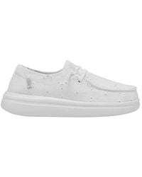 Hey Dude - Sneakers bianche wendy rise eyelet boho - Lyst