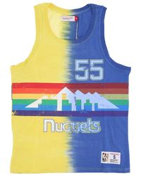 Mitchell & Ness - Fitness ,Veelkleurig ,Katoen Nba Tie Dye Tank Mutombo 55 - Lyst