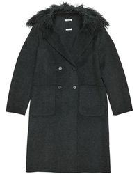 P.A.R.O.S.H. Double-breasted coats - Negro