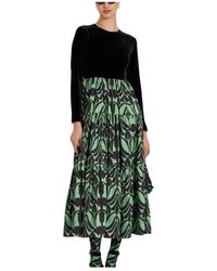 La DoubleJ - Kleedjes ,Groen ,Polyester Grote Jurk - Lyst