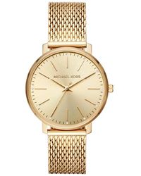 Michael Kors - Accessoires ,Geel ,Gouden Pyper Horloge Voor Stijlvolle Dragers - Lyst