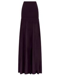Rabanne - Wol Gebreide Maxi Rok - Lyst