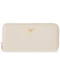 Guess - Accessoires ,Wit ,Laurel Ii Slg Large Zip Around - Lyst