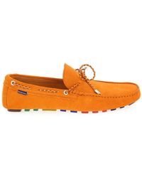 Paul Smith - Schoenen ,Oranje ,Suède Oranje Suède Klassieke Mocassin Schoenen - Lyst