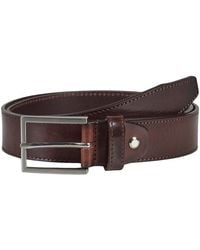 Howard London - Accessoires ,Bruin ,Leer Lederen Riem Matthew - Lyst