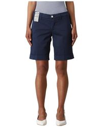Re-hash - Blaue Bermuda-Shorts Für Frauen - Lyst