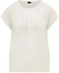 Pinko - Tops ,Wit ,Blossom Silk Shirt - Lyst