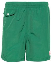 KENZO - Grüne badebekleidung mit verstellbarem bund - Lyst