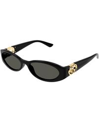 Gucci - Gafas de sol negras con accesorios - Lyst