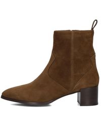 Notre-v - Schoenen ,Bruin ,Suède Bruine Suède Enkellaarsjes Stijlvol Model - Lyst