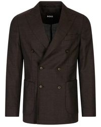 HUGO - Jassen ,Bruin ,Wol C-Hanry Jacket - Lyst