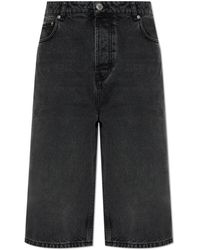 Ami Paris - Korte Broeken ,Zwart ,Denim Denim Shorts - Lyst