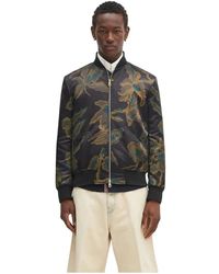 Paul Smith - Jassen ,Veelkleurig ,Polyester Floral Print Bomberjack - Lyst