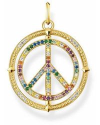 Thomas Sabo - Anhänger Peace Zeichen Mehrfarbig Pe941-996-7 - Lyst