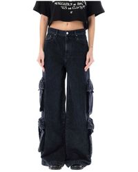 Amiri - Baggy cargo jeans per donne alla moda - Lyst