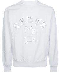 Sun 68 - Hoodies & Sweatvesten ,Wit ,Katoen Vintage Cotton Collection Sweatshirt - Lyst