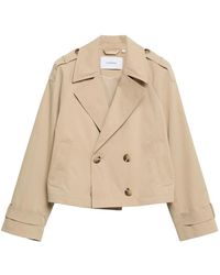 Comma, - Cropped Trench-Jas - Lyst