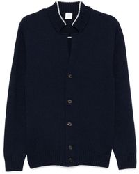 Eleventy - Blauw Lichtgrijs Cardigan Sweater - Lyst