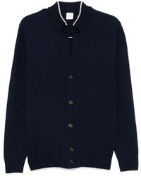 Eleventy - Blauw Lichtgrijs Cardigan Sweater - Lyst
