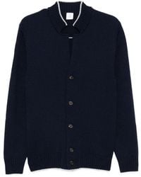 Eleventy - Blauw Lichtgrijs Cardigan Sweater - Lyst