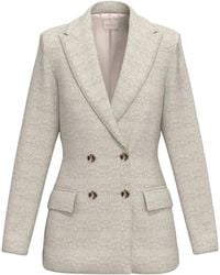 Marella - Jassen ,Katoen Materia Double-Breasted Jacket - Lyst