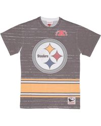 Mitchell & Ness - Tops ,Veelkleurig ,Katoen Pittsburgh Steelers Nfl T-Shirt - Lyst